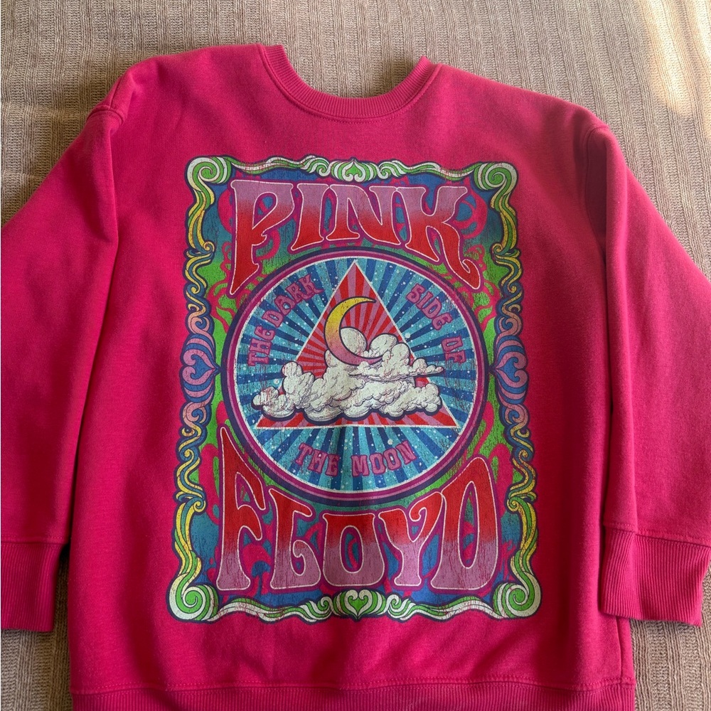 Pink Floyd Kids Sweatshirt - Red with Colorful Graphic